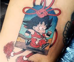 The meaning of his second symbol goku wears the first symbol 亀 for the original series dragon ball and for the beginning of the second show dragon ball z. Top 39 Best Dragon Ball Tattoo Ideas 2021 Inspiration Guide