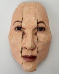 Close up look at my self-portrait masks