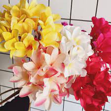 Silk tropical flowers wedding bouquet. Wholesale Artificial Plumeria Rubra Flower Silk Tropical Flowers For Wedding Bridal Bouquet Arranging Florist China Artificial Flowers And Silk Flowers Price Made In China Com