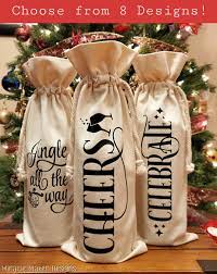 Wine Bag Personalized Wine Gift Bag Canvas Wine Bag Hostess Etsy Canvas Wine Bag Wine Bag Wine Christmas Gifts