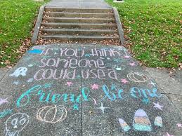 Spreading our message today! Now we need the rain to stay away!!!!!