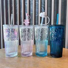 2023 Starbucks Glass Cup Gradient Blue