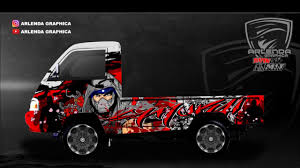 Gambar tersebut bisa anda download langsung, caranya silahk. Stiker Mobil Pick Up Cutting Sticker Mobil Carry Youtube