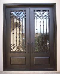 So, while researching for this article, i stopped by to ask what his family had used them for. Wrought Iron Door 6 X 8 Barcelona Square Top Double Steel Doors Exterior Wrought Iron Front Door Iron Front Door