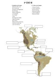 Mapas murales mexico y el mundo. Mapa America Para Completar Hidrografia De America Actividades De Geografia Mapa De America