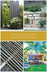 Sichtschutz Palisaden Stein Steinsichtschutz Zaun Pflanzen Grun Blumentopf Garten Gartengestalt In 2020 Hintergarten Sichtschutz Garten Sichtschutzwand Garten