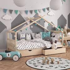 Vitalispa Kinderbett Design 90x200 Unbehandelt Hausbett Kinderhaus Natur Schubladen Rakuten Kinderbett Design Kinder Zimmer Kinderschlafzimmer