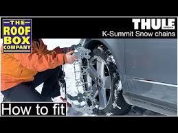 Thule K Summit Snow Chains Ladder Track Snow Chain Fitting