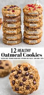 I saw the second ingredient for the cookies is maple syrup. 12 Healthy Oatmeal Cookies Healthy Oatmeal Cookies Breakfast Cookies Healthy Healthy Oat Cookies