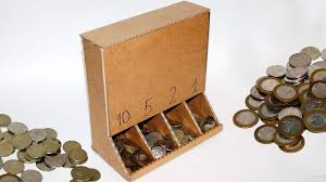 The coin sorter utilizes the power of gravity to help sort separate the bigger coins from the smaller ones. Diy Projects Made From Cardboard