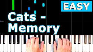 Cats Memory Piano Tutorial Easy Sheet Music Youtube Piano Tutorial Easy Sheet Music Piano
