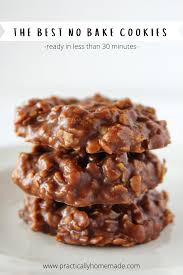 Easy Classic No Bake Cookies Recipe Practically Homemade Recipe Best No Bake Cookies No Bake Cookies Classic No Bake Cookie Recipe