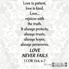 1 Corinthians 13 4 6 7 Love Is Patient Love Is Kind Love Etsy In 2020 Love Is Patient Love Never Fails 1 Corinthians