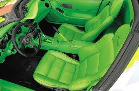 1995 Honda Del Sol Lime Green And Black Interior Neon Honda Del Sol Car Cleaner Interior Baby Car Seats