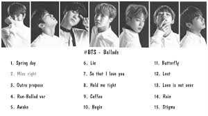 Playlist Bts Ballad Songs To 2017 Pt 1 Youtube