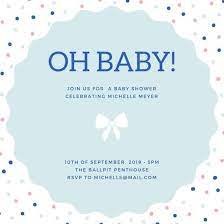 Free Baby Shower Flyer Templates For Word Polka Dot Baby Shower Invitation Free Printable Baby Shower Invitations Printable Baby Shower Invitations