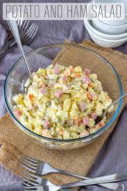 However, when we plan to make sandwiches with the ham salad we only grind half of our ham in the food processor. Creamy Potato And Ham Salad Recipe Happy Foods Tube