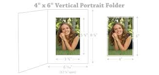 Size Chart For Photo Folders Frames Cards Studio Style