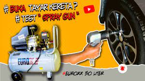 Compressor kecil 25 liter 2hp. Eurox 50 Liter Compressor Testing Buka Tayar Kereta Spray Gun Eurox Aircompressor Review Youtube