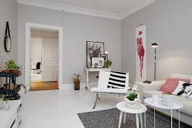 Feminine One Bedroom Apartment Design In Sweden Apartment Decor Living Room Scandinavian Apartment Design