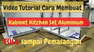Kitchen set atau meja akan mempunyai penampilan yang mewah dan menarik jika menggunakan granit, marmer, atau batu alam lainnya. Cara Membuat Kitchen Set Dari Aluminium Rafif Teknik