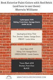 Red brick is made for shadowy trim. Best Exterior Paint Colors For Red Brick Homes And How To Use Them