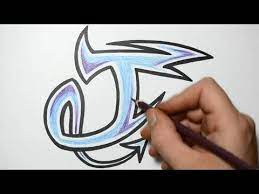How To Draw Graffiti Characters - Letter J | Graffiti Drawing, Graffiti,  Graffiti Lettering