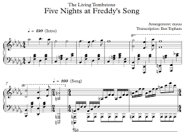 Notenblätter als pdf auf der website von peter m. Myuu The Living Tombstone Five Nights At Freddy S