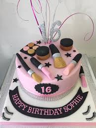 Makeup Cake 16 Birthday Pastalar Dogum Gunu Pasta