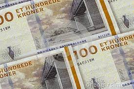 Money Of Denmark Et Nundrede Kronor One Hundred Danish Krone Background