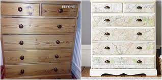 Pine chest of drawers makeover #pine #bedroom #furniture #makeover #pinebedroomfurnituremakeover see how i transformed an outdated pine chest stunning upcycled 4 drawer retro chest of drawers. Pine Chest Of Drawers Upcycled With Stylish Vintage Map Design