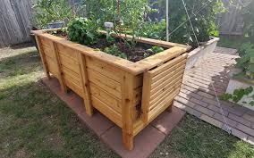 Build it up with the 2x4s, 1×2, and 1×6 wooden boards, and the completed design is 48 long, 24 wide, and 35.75 tall. Diy Sub Irrigated Self Watering Raised Cedar Garden Planter Woodworking Plan Wicked Handy