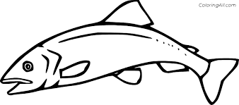 In case you don\'t find what you are. Salmon Coloring Pages Coloringall