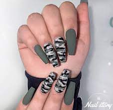 Pin By Faty Iberta On Nails Camouflage Nails Camo Nails Swag Nails