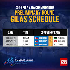 #gilaspilipinas #fibaasia2021 #basketball the 2018 full schedule of gilas pilipinas this 2nd round of fiba asia qualifiers. Cnn Philippines On Twitter Look 2015 Fiba Asia Championship Preliminary Round Schedule Of Gilas Pilipinas Bracket Http T Co Twwyumnqrh Http T Co Nmmrouoqtx
