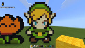 With a little preparation, you can create pixel art of almost anything in minecraft. Mc So I Made A Pixelart Of Link From The Minish Cap In Minecraft Zelda
