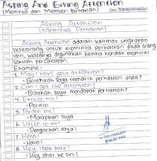 Listen to me giving attention 1. Buatlah Kesimpulan Materi Asking Giving Attention And Checking Understanding Brainly Co Id