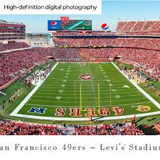 San Francisco 49ers Panoramic Poster Levi S Stadium Picture In 2020 Panoramic San Francisco 49ers Panoramic Print