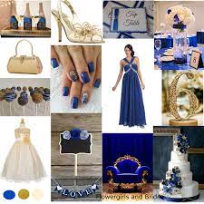 The good news is that once you have chosen your color combination, all the our favorite thing about this combination is how flexible it can be with just about any wedding theme. Royal Blue Gold And Ivory Wedding Colour Inspiration Board Wedding Colors Wedding Color Inspiration Color Inspiration Boards
