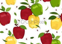 Just click to purchase high quality pink and green apple pattern on dotted background. Apple Colorful Seamless Pattern On Black Background Red Green And Stock Vector Crushpixel
