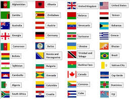 Illustration about world flag collection with names in white background. Name Of Countries And Capitals Of The World Country Flags Of The World For Student Cute766