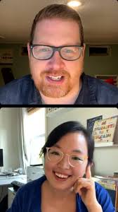 I had a fabulous time chatting with Joy Hwang Ruiz (@momisdrawing). Her  artwork is brilliant and she was a great guest., Joy made a lovely  illustration of a sweet family at the Chuseok (Korean Harvest ...