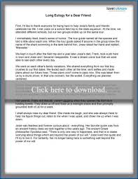 Examples of tributes given at funerals. Touching Eulogy Examples For A Dear Friend Lovetoknow