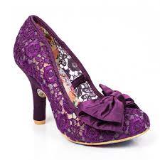 Mal E Bow Purple Dress Shoes Heels Unique Wedding Shoes
