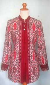 Model Baju Kerja Batik Kombinasi Model Pakaian Desain Blus Model Baju Wanita