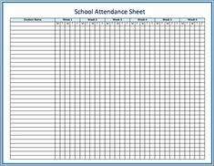 Keep one in his or her individual folder or alphabetize all of your students to locate quickly. 23 Best Attendance Sheet Templates Ideas In 2021 Attendance Sheet Template Attendance Sheet Attendance