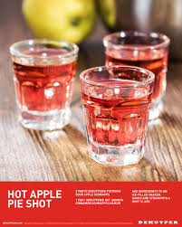 Hot Apple Pie Shot Recipe Dekuyper Recipe Christmas Drinks Alcohol Smoothie Drinks Shot Recipes