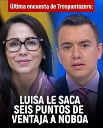 LUISA ,lo arrastra al ANIÑADO de Carondelet #ECUADOR || ¡Luisa te gobierna!  La encuestadora internacional Trespuntozero presentó los resultados de una  encuesta realizada entre el 9 y el 12 de marzo a