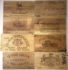 Wooden wine boxes & wine crates. 6 X Assorted Wine Wooden Box End Panels Wall Plaque Home Bar Pub Decoration Plaques Signs Wooden Boxes Wall Paneling Wall Plaques