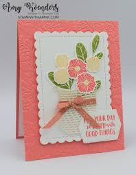 Free diy crafting and card making video classes from tami white independent stampin' up demonstrator. Stampin Up Season S Blessings Good Things Card With Video Tutorial Stamp With Amy K